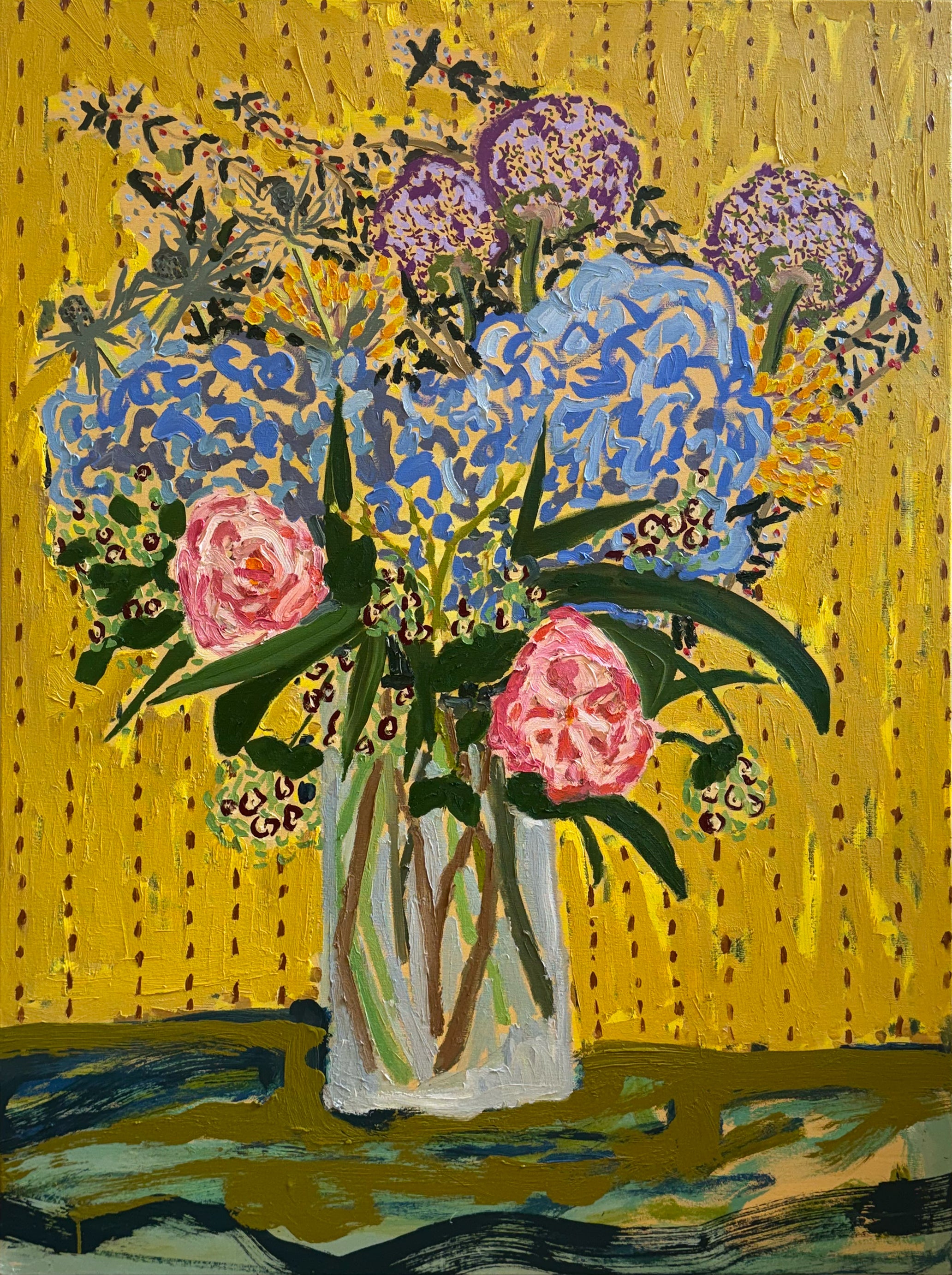 Hydrangea, Sweet Eye Roses, and Allium, 2025